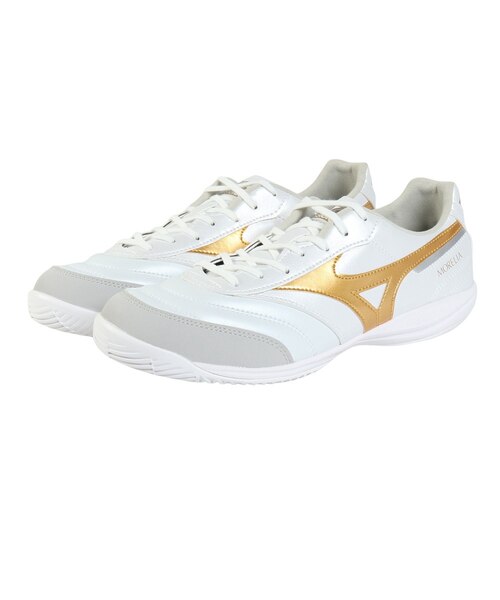 Mizuno サッカーシューズ ベージュ/ホワイト ミズノ（MIZUNO）サッカーインドアトレーニングシューズ サッカー