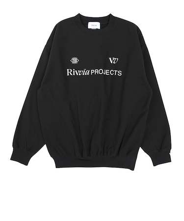 ゲーミング クルーネック フリース RVFW2501-BLK