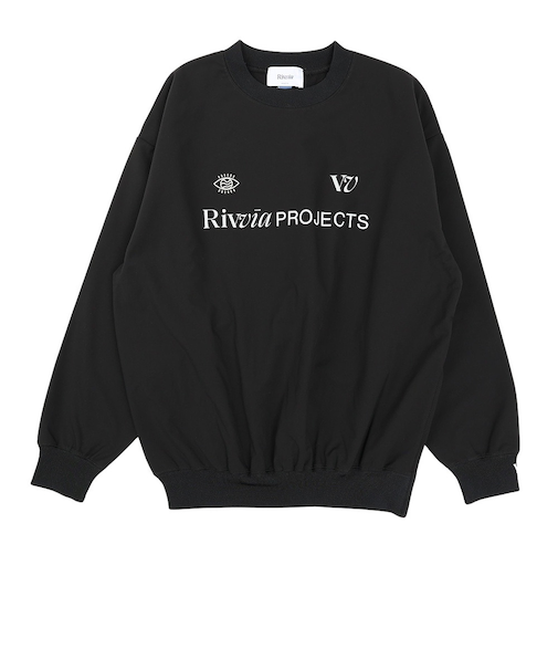 ゲーミング クルーネック フリース RVFW2501-BLK