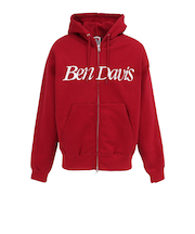 ベンデイビス(BEN DAVIS)ロゴジップパーカー 25780063-RED