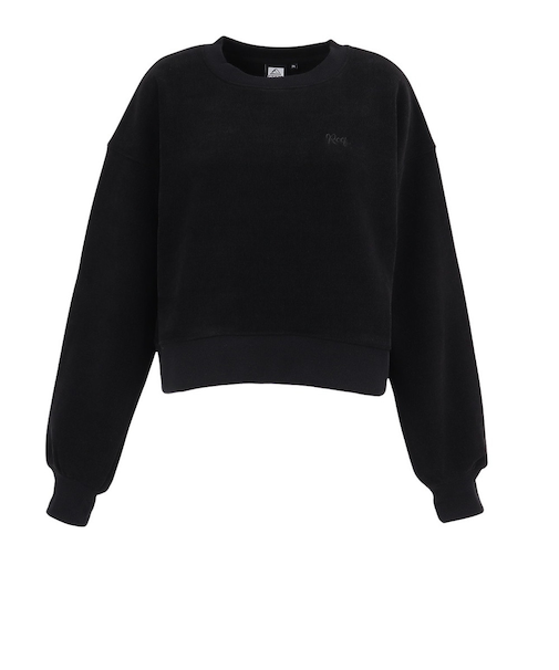 リーフ（REEF）ニット フリース CROPPED クルー トレーナー RFSWL2504-BLK
