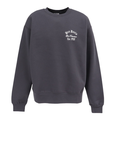 ベンデイビス（BEN DAVIS）バック刺繍 クルーネック トレーナー 25780057-CHA