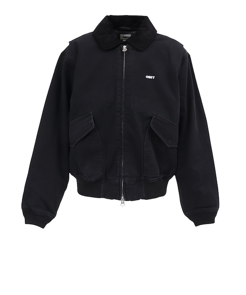 オベイ(OBEY)フェードウォッシュ CWU ジャケット 121800602BLKO25F(Men’s) オベイ（OBEY）フェードウォッシュ CWU ジャケット 121800602BLKO25F