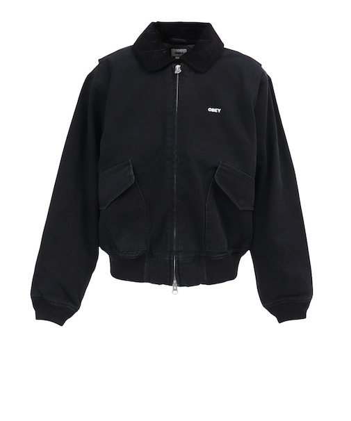 オベイ（OBEY）フェードウォッシュ CWU ジャケット 121800602BLKO25F