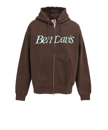 ベンデイビス（BEN DAVIS）ロゴジップパーカー 25780063-BRN