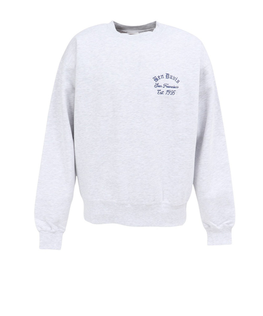 ベンデイビス（BEN DAVIS）バック刺繍 クルーネック トレーナー 25780057-ASH