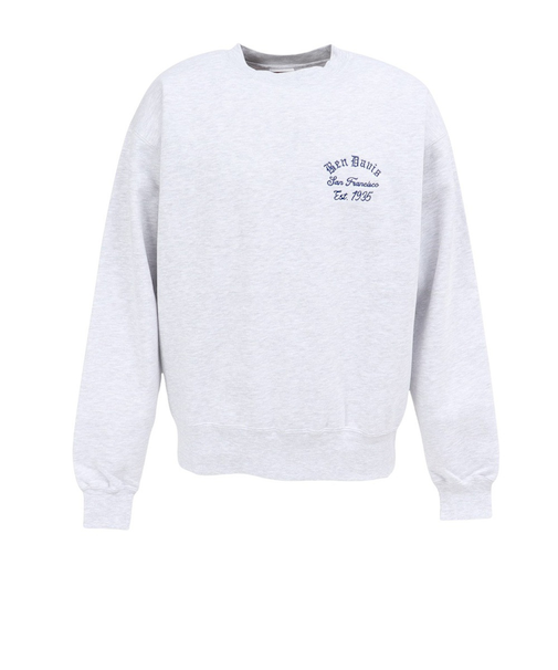 ベンデイビス（BEN DAVIS）バック刺繍 クルーネック トレーナー 25780057-ASH