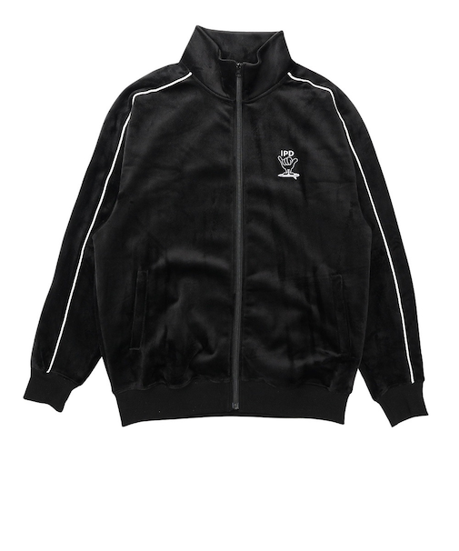 SHAKA ジップアップ ベロア トラックジャケット IPDFZSH-1016-BLK