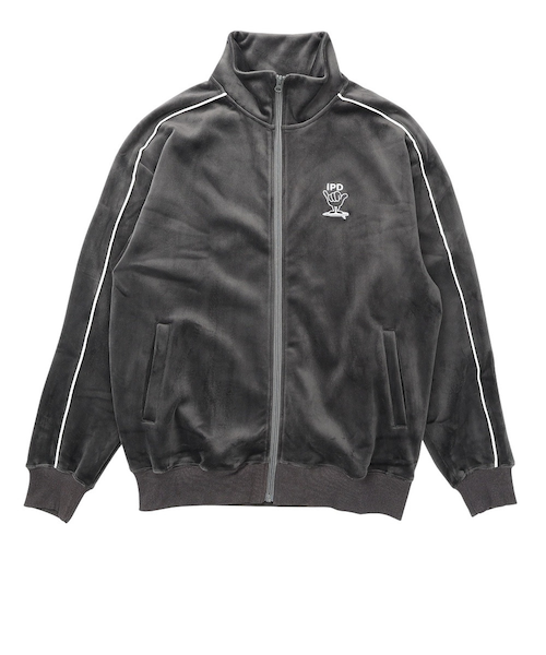 IPD(IPD)SHAKA ジップアップ ベロア トラックジャケット IPDFZSH-1016-C.GRY(Men’s) SHAKA ジップアップ ベロア トラックジャケット IPDFZSH-1016-C.GRY