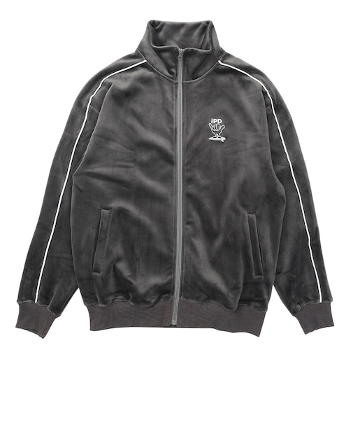 SHAKA ジップアップ ベロア トラックジャケット IPDFZSH-1016-C.GRY