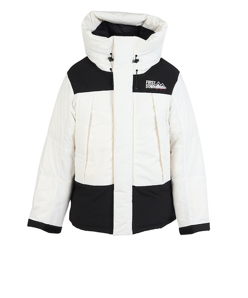 ファーストダウン（FIRST DOWN）ラップダウンパーカー ディクロス マウリ F942010 WHT