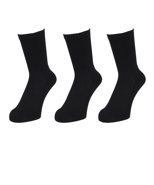 スフィーダ（SFIDA）ショートソックス 3足組 SH-25S01 BLK