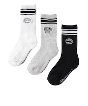 アバクロンビー&フィッチ（Abercrombie & Fitch）靴下 AFHN VARSITY CREW ソックス 3足組 白 ホワイト 21－23センチB…