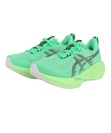 アシックス（ASICS）ランニングシューズ ジョギングシューズ ノヴァブラスト 5 グリーン ブラック 1012B991.300