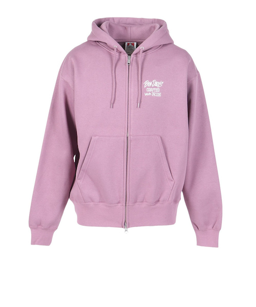 ベンデイビス(BEN DAVIS)バックプリントジップパーカー 25780051-PNK(Men’s) ベンデイビス（BEN DAVIS）バックプリントジップパーカー 25780051-PNK