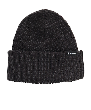 帽子 カフニット帽 ST25FB0078 BLK