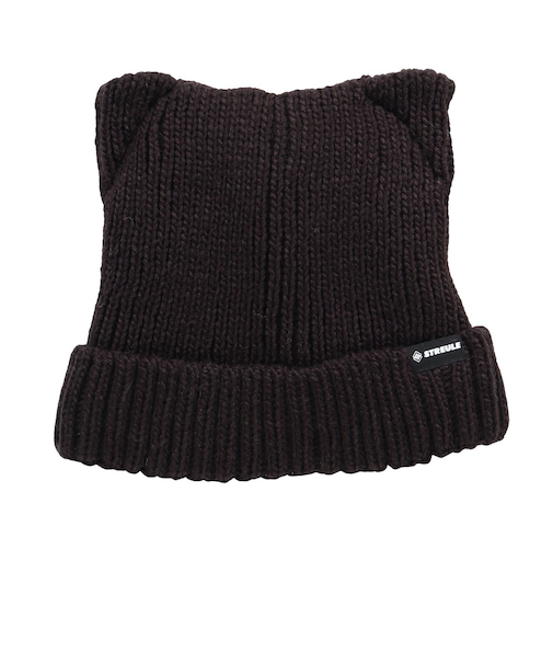 ジュニア 猫耳 ニット帽 ST25FB0085 BLK