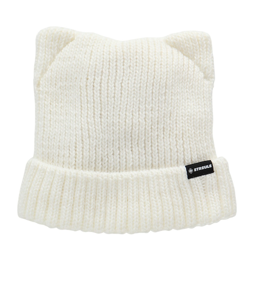 ジュニア 猫耳 ニット帽 ST25FB0085 OWHT