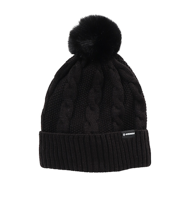 帽子 ケーブルニット帽 ST25FB0081 BLK