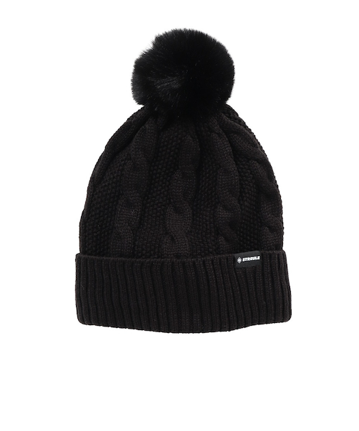 帽子 ケーブルニット帽 ST25FB0081 BLK