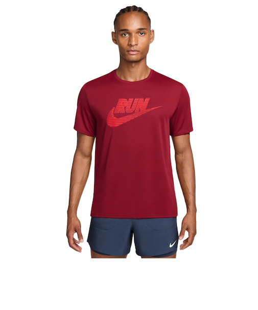 ナイキ（NIKE）マイラー ドライフィット UVプロテクション 半袖 ランニングトップ IF9476-641