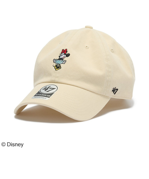 フォーティーセブン（47）帽子 キャップ クリーンナップ Disney ディズニー ミニーマウス ベージュ 14865147