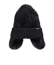 帽子 耳付き ニット帽 ST25FB0079 BLK