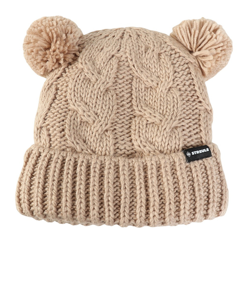 ジュニア クマ耳 ニット帽 ST25FB0084 BEG