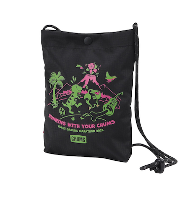 チャムス（CHUMS）ふくい桜マラソン2026 ミニ サコッシュ ショルダーバッグ CH60-4123-K001