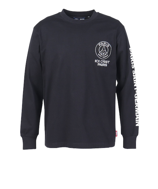 パリ サン ジェルマン（PSG）長袖 エンブレム Tシャツ PS0325FW0003-BLK