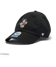 フォーティーセブン(47)帽子 キャップ キッズ クリーンナップ Disney ディズニー ミッキーマウス 黒 ブラック 14865116