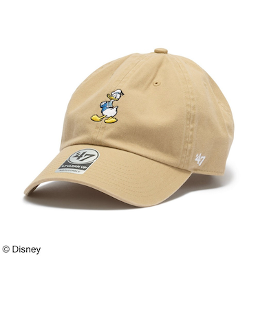 フォーティーセブン（47）帽子 キャップ クリーンナップ Disney ディズニー ドナルドダッグ カーキ 14865168