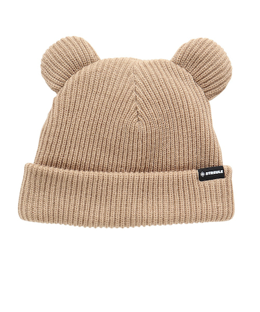 ジュニア クマ耳 ニット帽 ST25FB0086 BEG