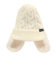 帽子 耳付き ニット帽 ST25FB0079 OWHT