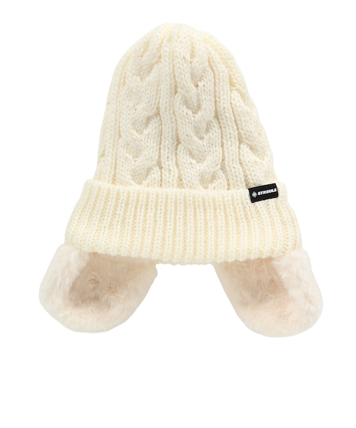 帽子 耳付き ニット帽 ST25FB0079 OWHT