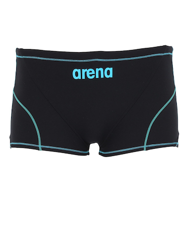 アリーナ（ARENA）競泳水着 メンズ 水泳 タフスーツ トレーニングスパッツ ショートレッグ 黒×青 S-LLサイズ AS6SWM04M BKBL