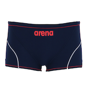 アリーナ（ARENA）競泳水着 メンズ 水泳 タフスーツ トレーニングスパッツ ショートレッグ 紺×赤 S-LLサイズ AS6SWM04M NVRD