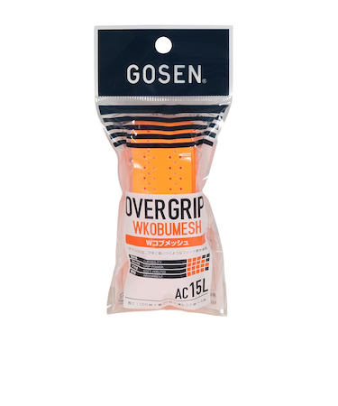 ゴーセン（GOSEN）テニスグリップテープ 1本入り Wコブメッシュグリップ AC15LOR