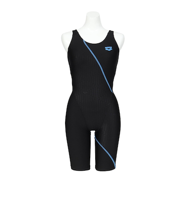 アリーナ（ARENA）フィットネス水着 アクアエクサ フィットネスワンピース スパッツ 黒 S-3Lサイズ AS5SWF02L BKBL