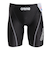 アリーナ（ARENA）フィットネス水着 メンズ 水泳 アクアエクサ フィットネス スパッツ ハーフレッグ 黒×白 S-3Lサイズ LAR-4300 BKWT
