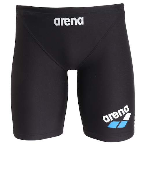 アリーナ（ARENA）競泳水着 メンズ 水泳 タフスーツ トレーニングスパッツ ハーフレッグ 黒×青 S-3LサイズSAR-4105 BKBU