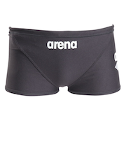 アリーナ(ARENA)競泳水着 メンズ 水泳 タフスーツ トレーニングスパッツ ショートレッグ 黒×シルバー SS-3Lサイズ SAR-4104 BKSV