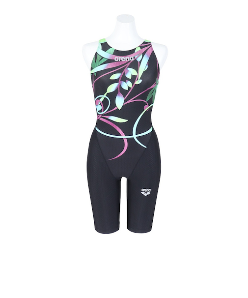 アリーナ（ARENA）競泳水着 水泳 レーシングワンピース スパッツ WA承認モデル ブラック×ブルー S-Lサイズ AS5FRC67L BKBL