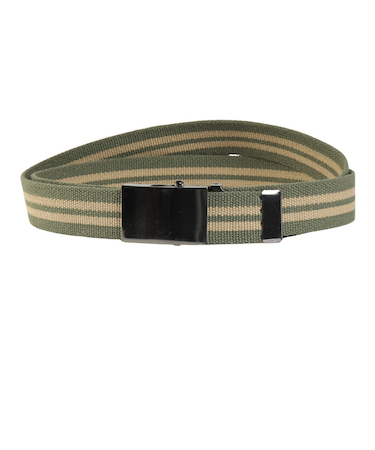 その他ブランド（OTHER BRAND）30mm 2ラインGI ベルト XC2110I-GRN/BEG .