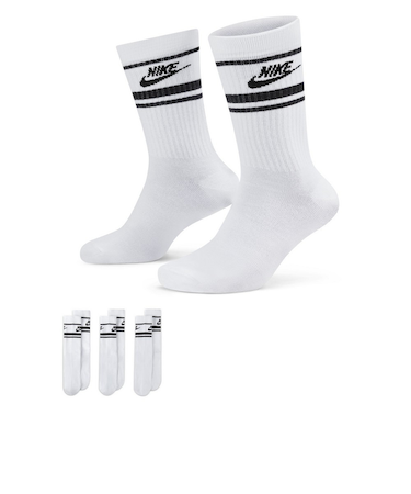 ナイキ（NIKE）スポーツウェア エブリデイ エッセンシャル クルー ソックス ３足組 DX5089-103