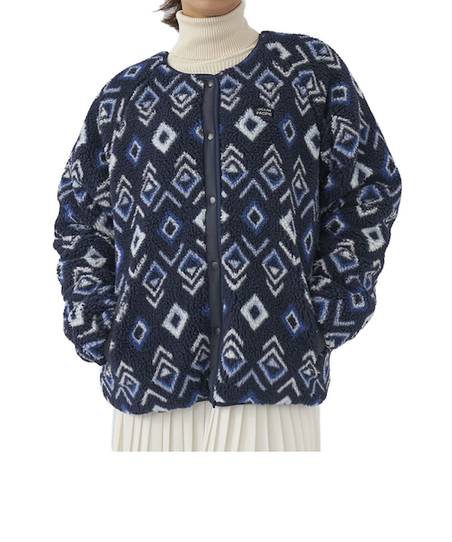 オーシャンパシフィック（Ocean Pacific）柄ボア×キルティング リバーシブル 2wayブルゾン 553211NVY