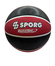 バスケットボール 7号球 ラバー SPBB-02 BKRD