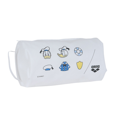アリーナ（ARENA）水泳バッグ ディズニー プルーフバッグ S 白 4.5L AS6SBZ84U WHBL ドナルド ラウンド型