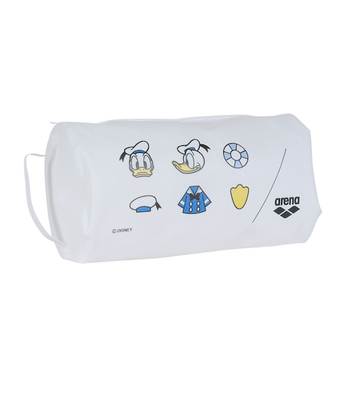 アリーナ（ARENA）水泳バッグ ディズニー プルーフバッグ S 白 4.5L AS6SBZ84U WHBL ドナルド ラウンド型