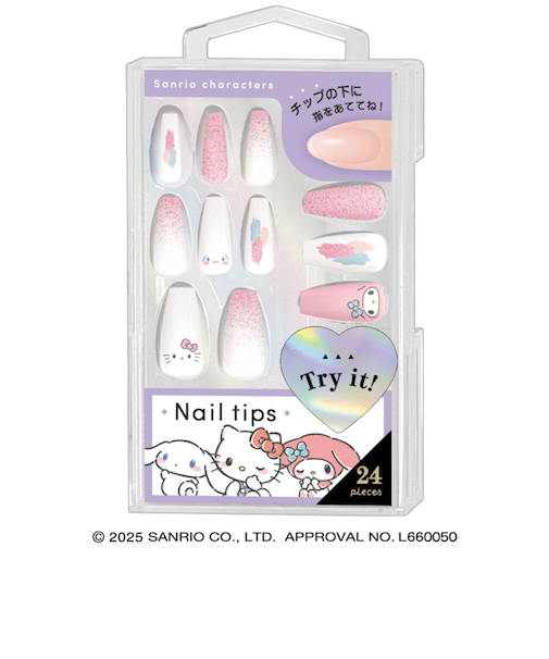 クラックス（CRUX）ネイルチップ サンリオ シンプルラメPK CR 129671